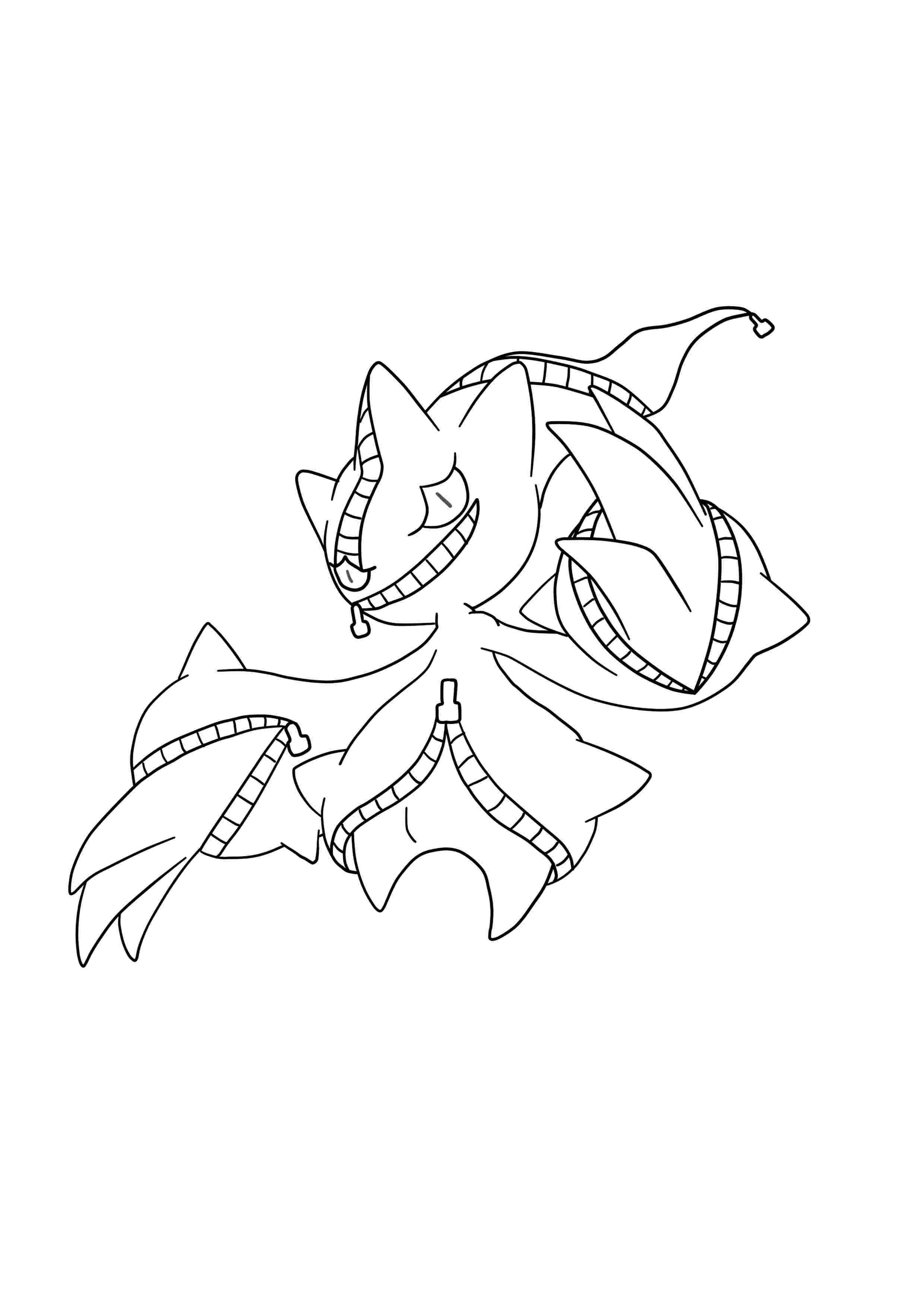 Página para colorear Banette (A4) para imprimir