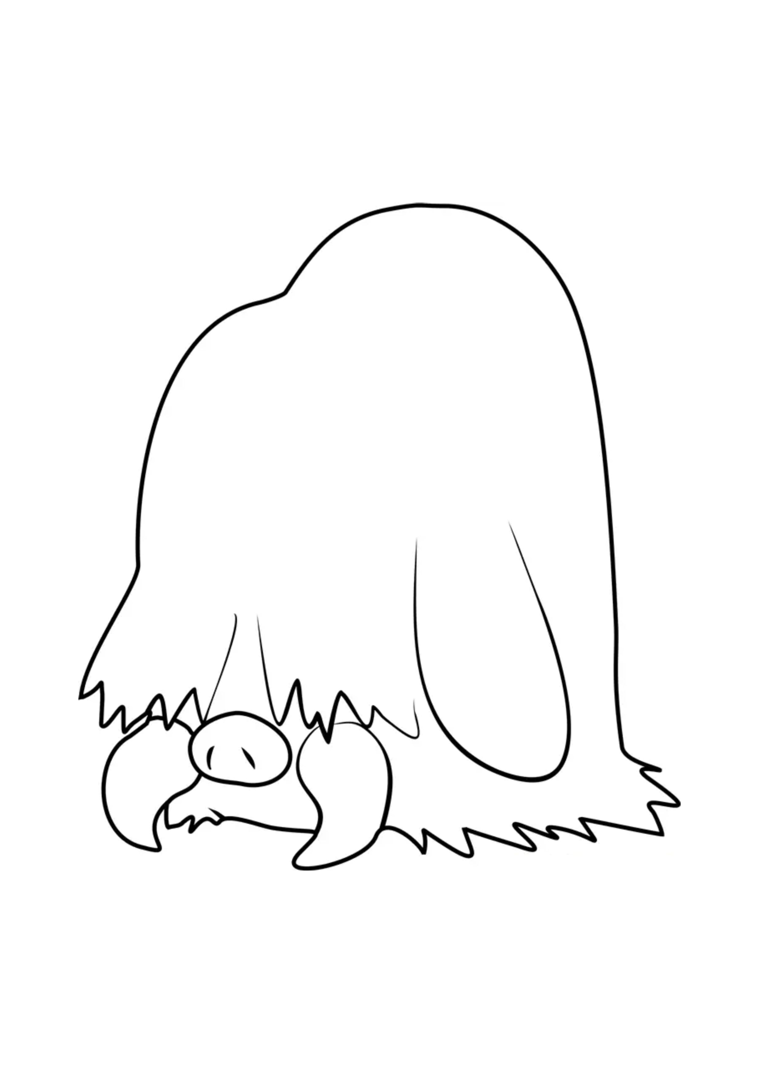 Página para colorear Mamoswine (A4) para imprimir
