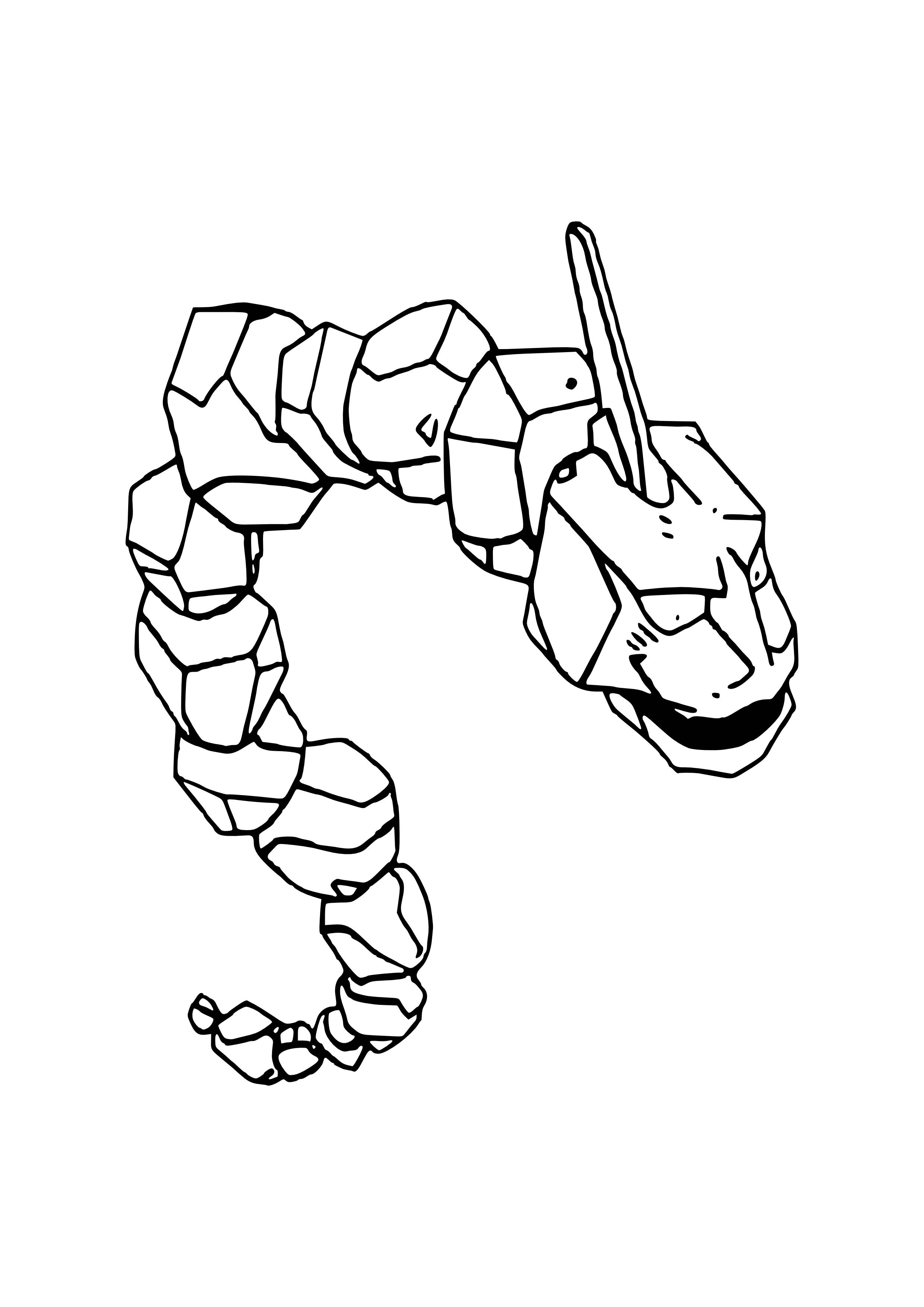 Página para colorear Onix (A4) para imprimir