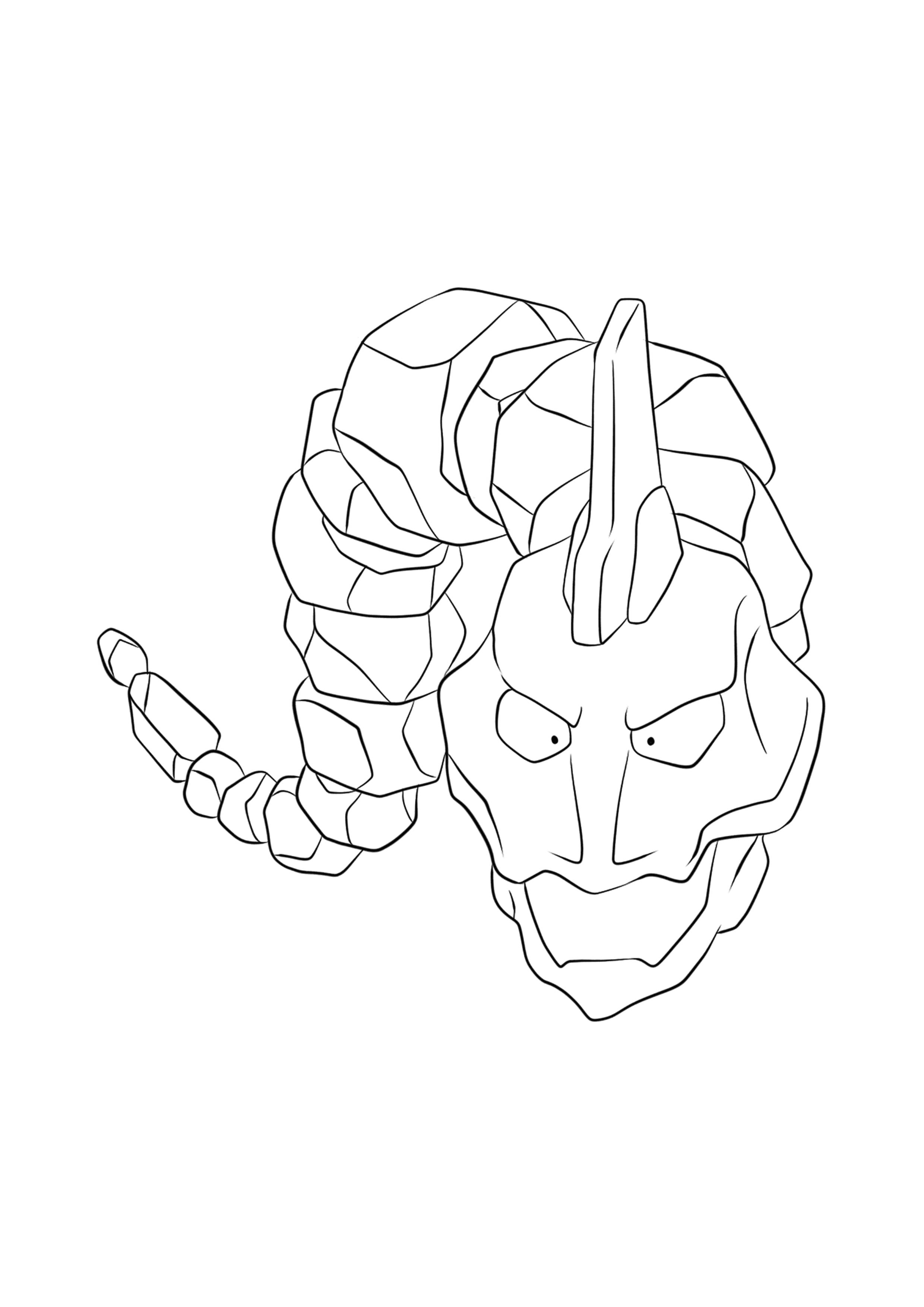 Página para colorear Onix (A4) para imprimir