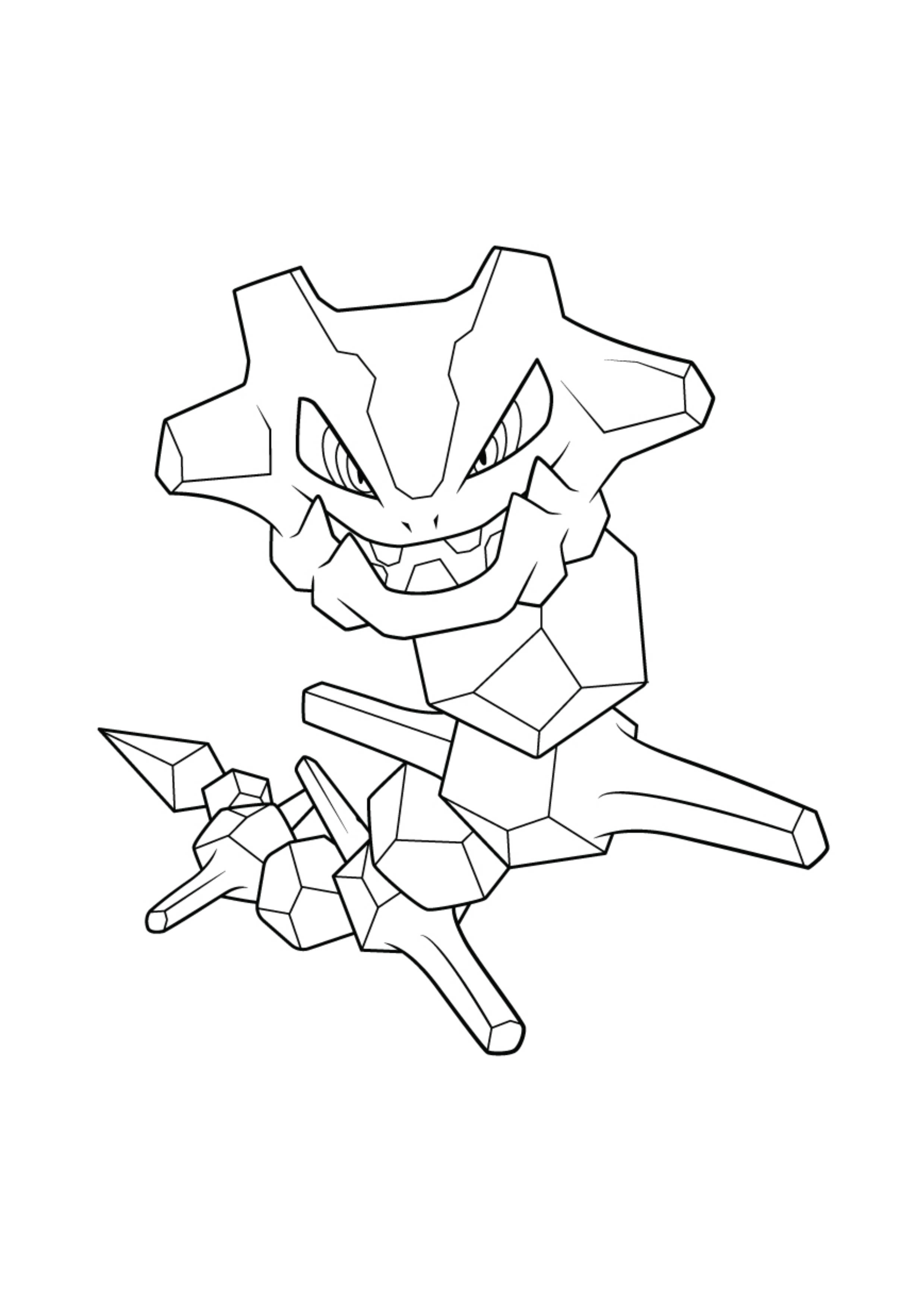 Página para colorear Steelix (A4) para imprimir
