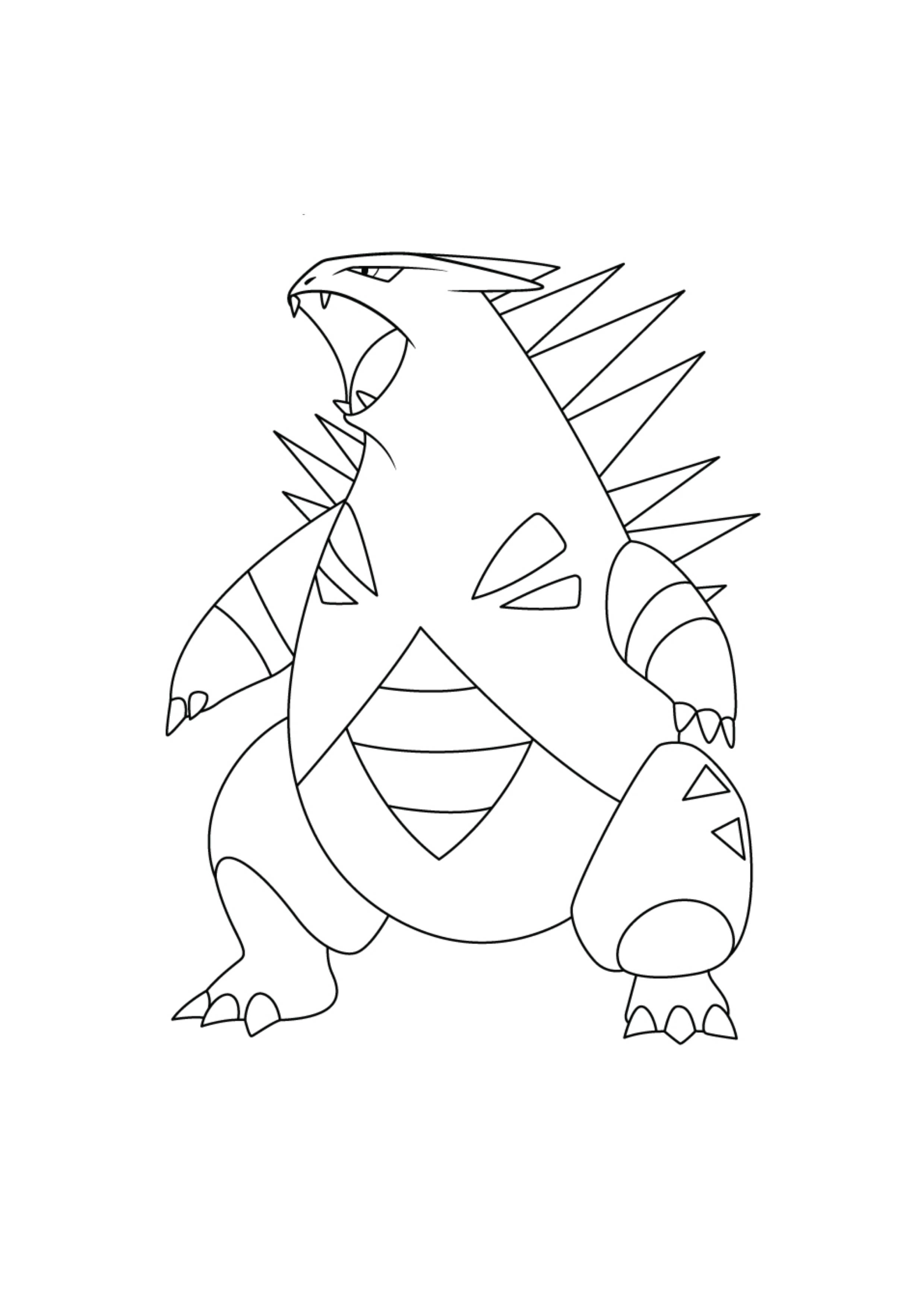 Coloriage Tyranocif (A4) à imprimer