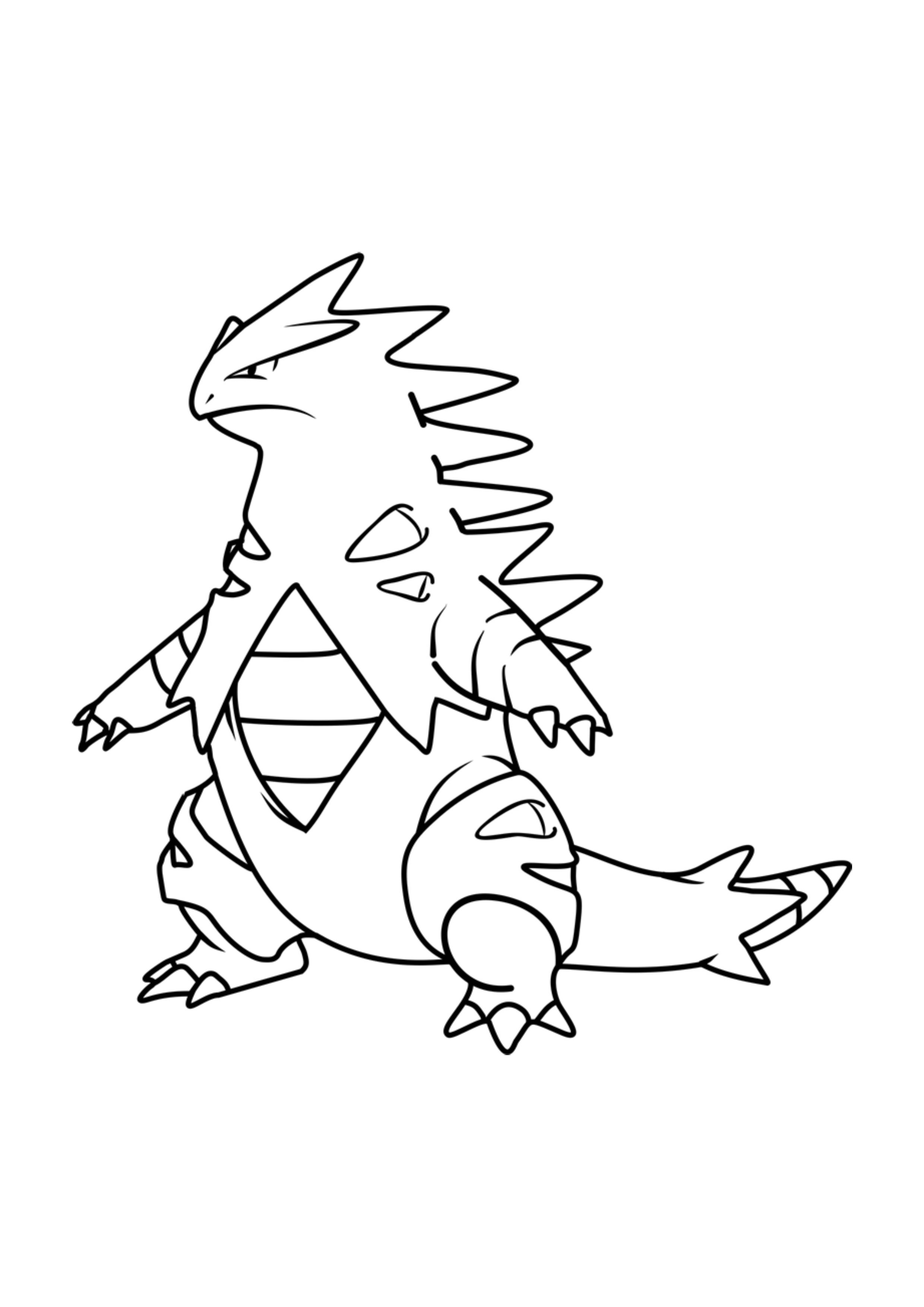 Coloriage Tyranocif (A4) à imprimer