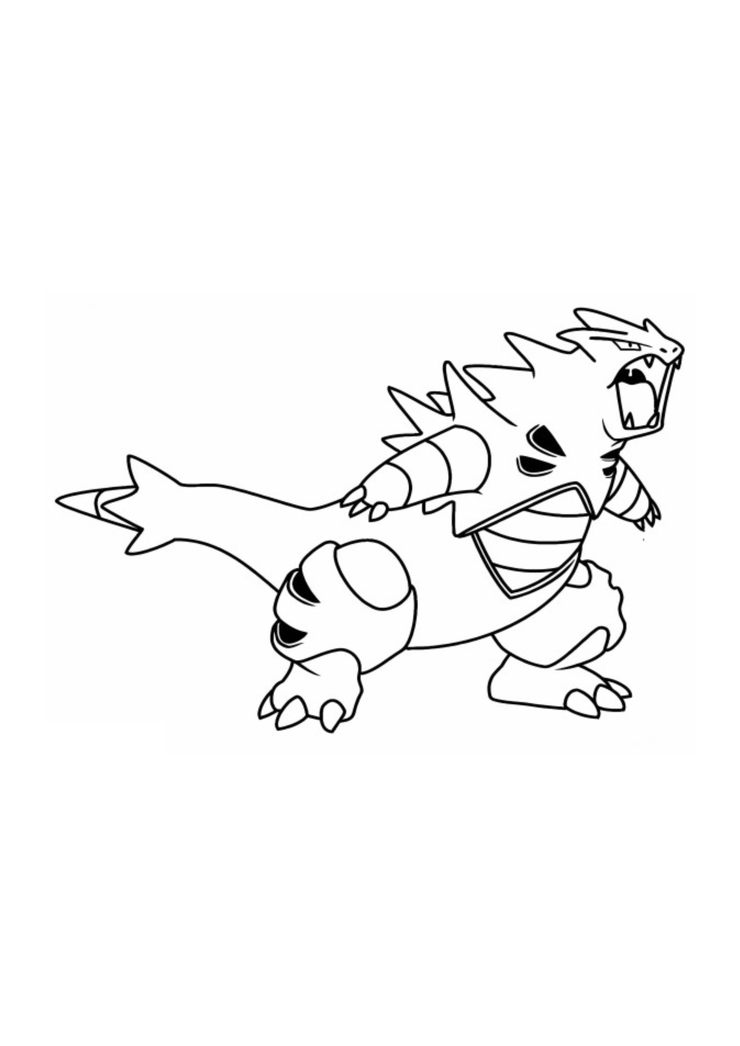 Coloriage Tyranocif (A4) à imprimer