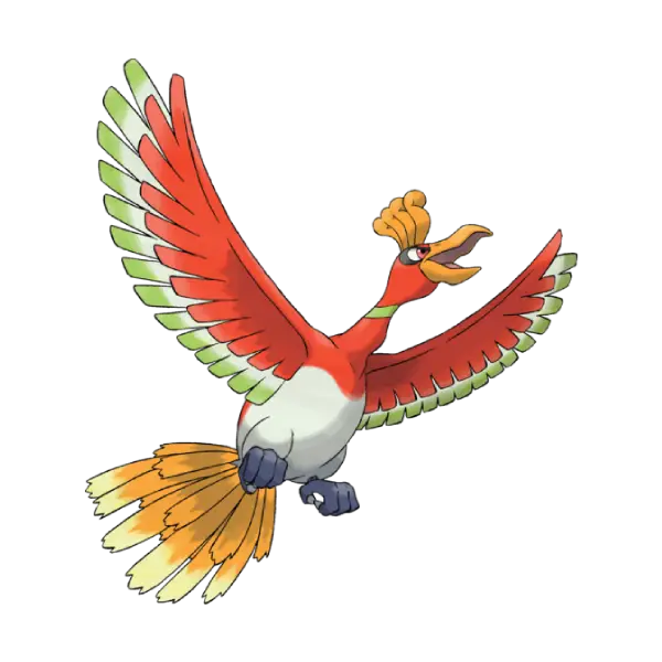 Página para colorear Ho-Oh