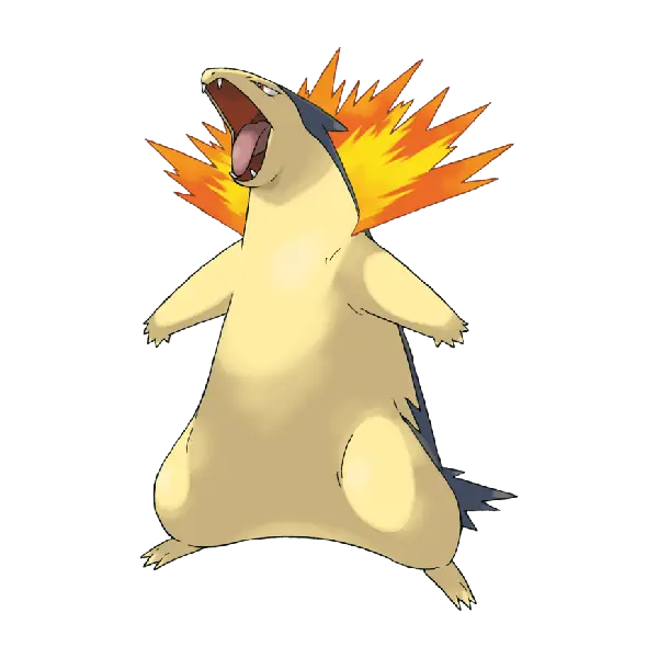 Página para colorear Typhlosion